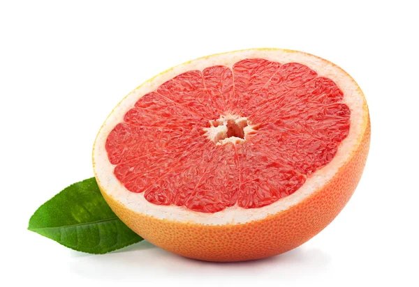 Orange grapefruit on white — Stock Photo, Image