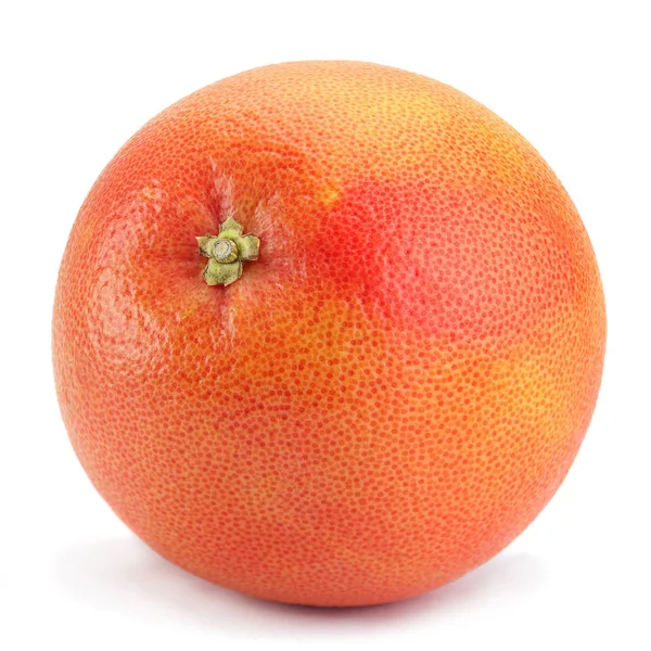Оранжевый грейпфрут на белом фоне — стоковое фото