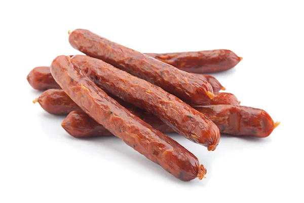 Small smoked sausage — Stock Photo, Image