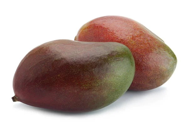 Mango trópusi gyümölcs 0n fehér — Stock Fotó