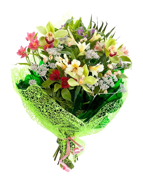Bukiet kwiatów z orchds — Zdjęcie stockowe