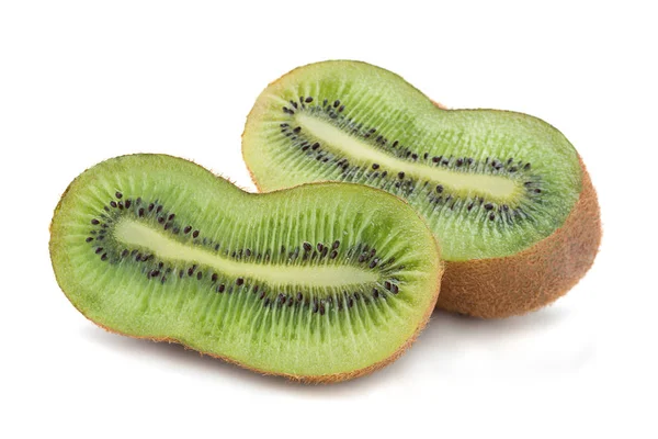 Kiwi fructe pe alb — Fotografie, imagine de stoc