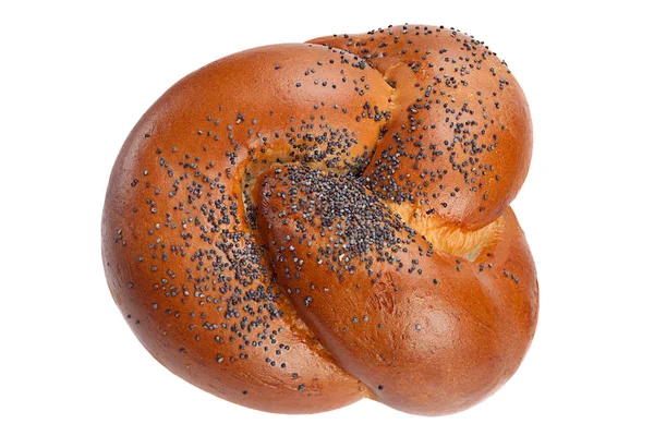 Sweet bun with poppy seeds — Stock Photo, Image
