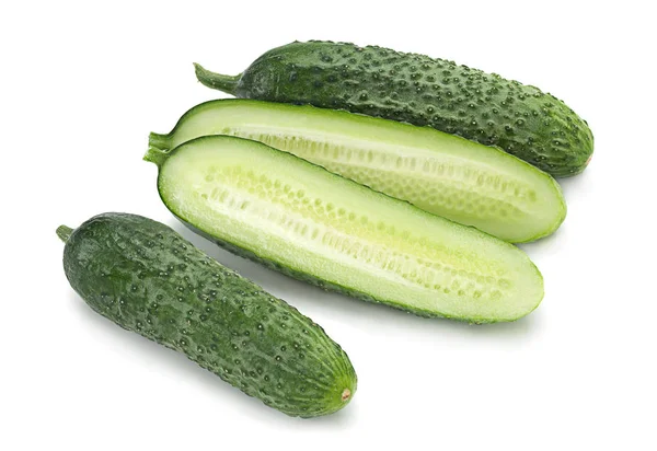 Komkommer plantaardige op wit — Stockfoto