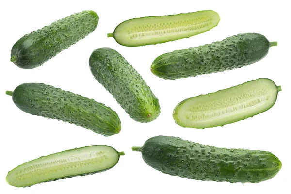 Cucumber vegetable on white — Stock Photo, Image