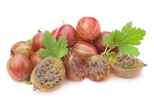 Gooseberry buah di atas putih — Stok Foto