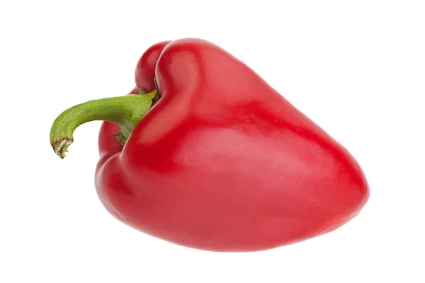 Red sweet pepper on white — Stock Photo, Image