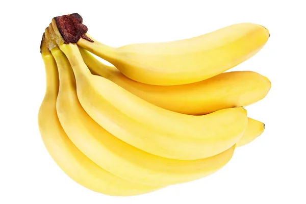 Fruta de banana em branco — Fotografia de Stock