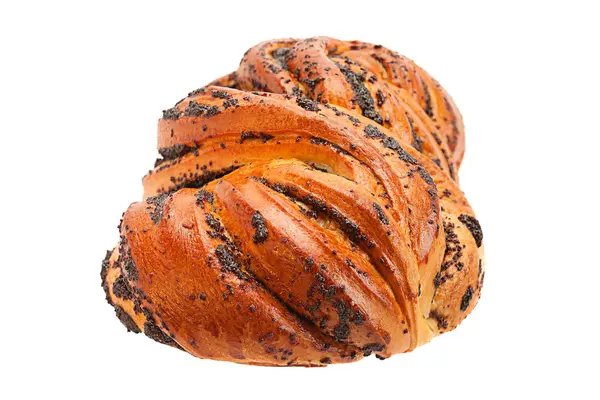 Sweet bun with poppy seed — Stock Photo, Image