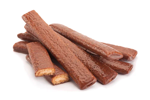 Palitos de pastel con glaseado de chocolate — Foto de Stock