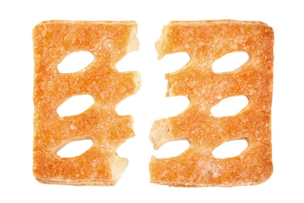 Square perforated cookie — Stock Photo, Image