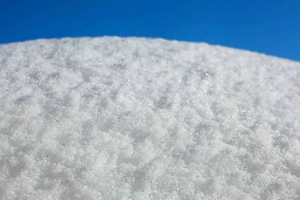 White snow structure with sky — Stock Photo, Image