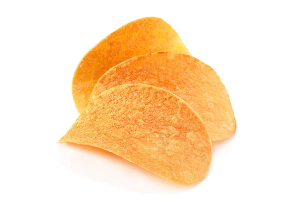 Burgonya chips, fehér — Stock Fotó