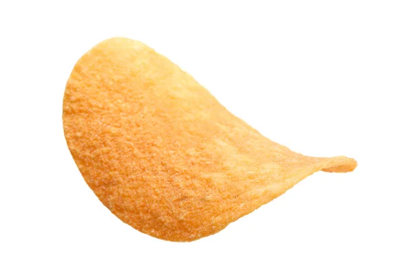 Potato chips on white — Stock Photo, Image