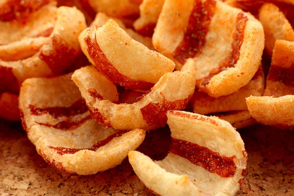 Pelleted salted snack bacon — Stock Photo, Image
