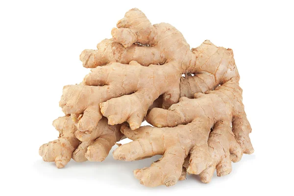 Ginger spice kořen na bílém — Stock fotografie