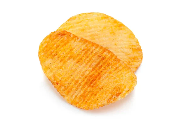 Narancssárga színű paprika, burgonya chips — Stock Fotó
