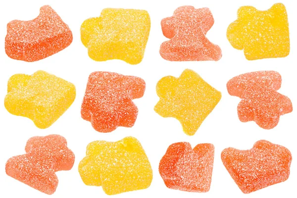 Marmelade jelly candy als pazzles vorm Rechtenvrije Stockafbeeldingen