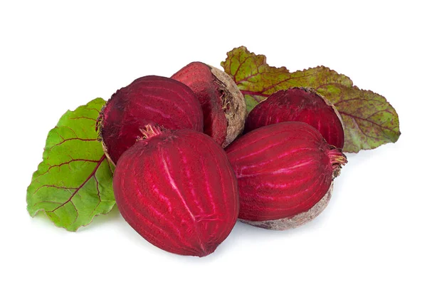 Beet Root Closeup Isolated White Background — Stock Photo, Image