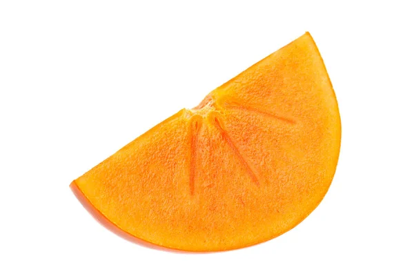 Persimmon Ovoce Detailní Izolované Bílém Pozadí — Stock fotografie