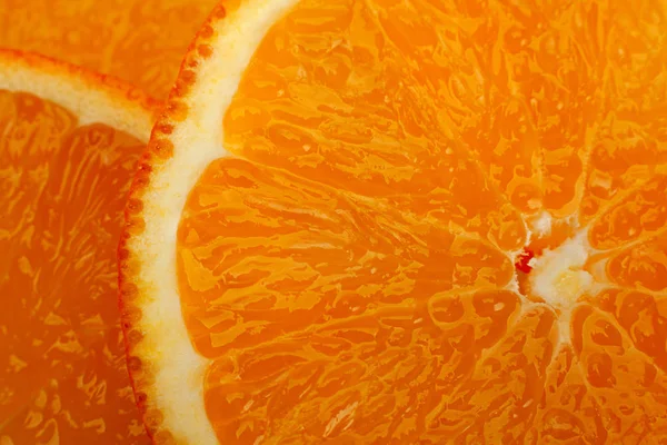 Ctrus Laranja Rodada Fatia Closeup Detalhe Fundo — Fotografia de Stock