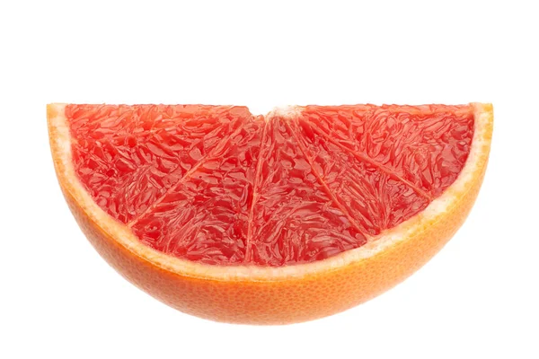 白い背景に隔離された赤いグレープフルーツのクローズアップ — ストック写真