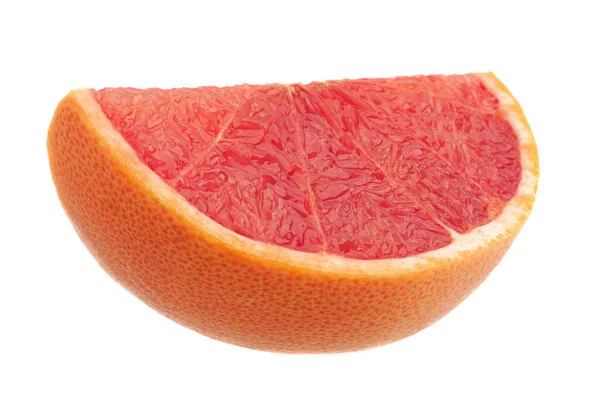 Red Grapefruit Closeup Isolated White Background — Stock Photo, Image