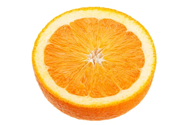 Ctrus Fruit Orange Closeup Isolated White Background — Stock Photo, Image