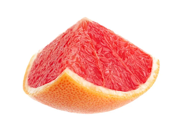 Primer Plano Pomelo Rojo Aislado Sobre Fondo Blanco — Foto de Stock