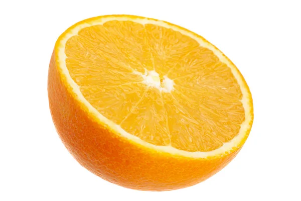 Ctrus Fruit Orange Gros Plan Isolé Sur Fond Blanc — Photo