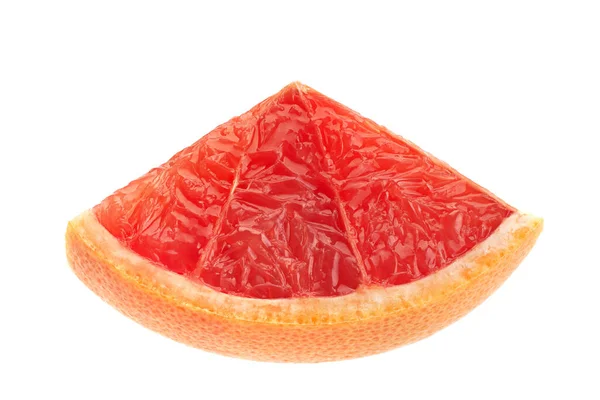 白い背景に隔離された赤いグレープフルーツのクローズアップ — ストック写真