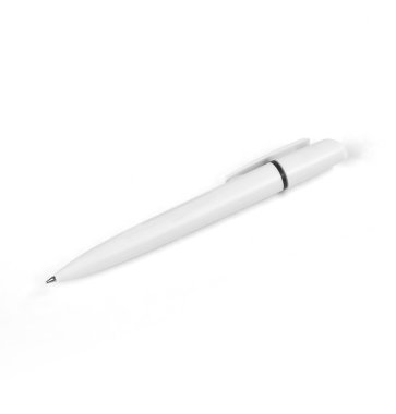 Beyaz bir arka plan üzerinde beyaz kalem.