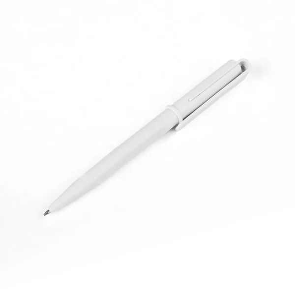 Witte pen op een witte achtergrond. — Stockfoto