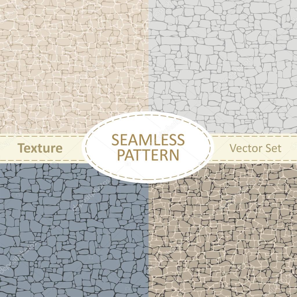 Seamless texture of stone in different colors.
