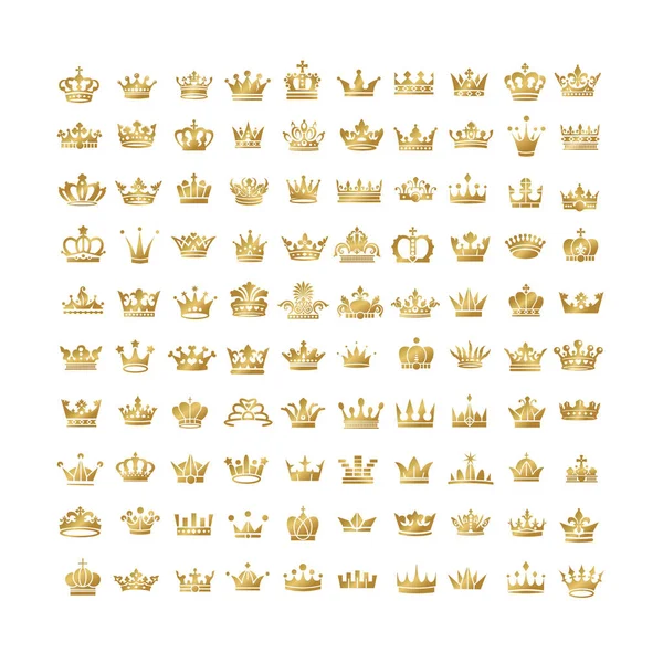 Vektör yaratıcı Kral ve Kraliçe taçları siluet o topluluğu