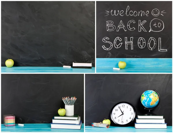 Grande collection de concept "Retour à l'école" pour votre texte, design — Photo