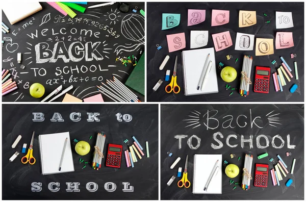 Big collection of "Back to school" concept for your text, design — Stock Photo, Image