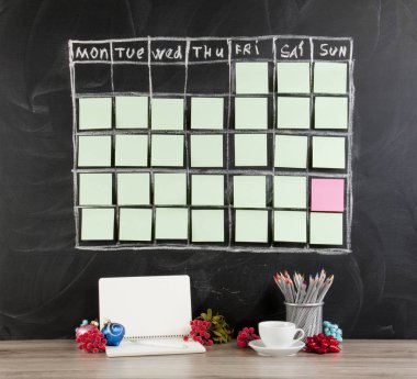 Noel kavramı: Kılavuz takvim zamanlama bl üzerinde dekorasyonu ile