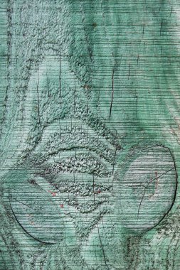 eski ahşap dokulu yüzeyi yeşil peeling ile boyalı