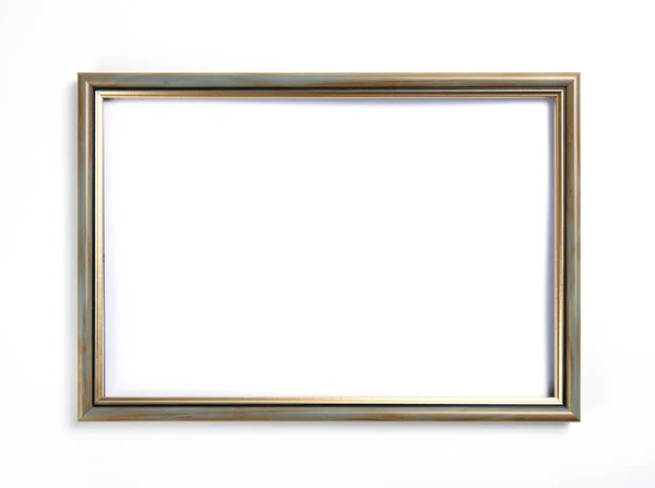 Wooden frame for painting or picture on white background. — Stock Photo, Image