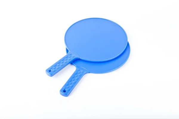 Beach tennis rackets isolated on a white background. — Stock Photo, Image