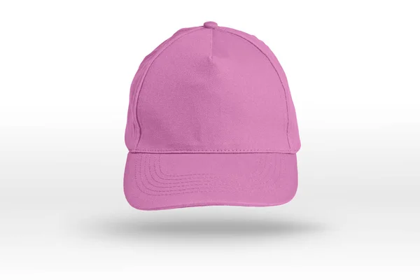 Рожева бейсбольна шапка на білому тлі . — стокове фото
