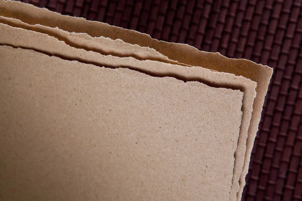 Macro shot of corner of paper. Mockup. Close up. — Stock Photo, Image
