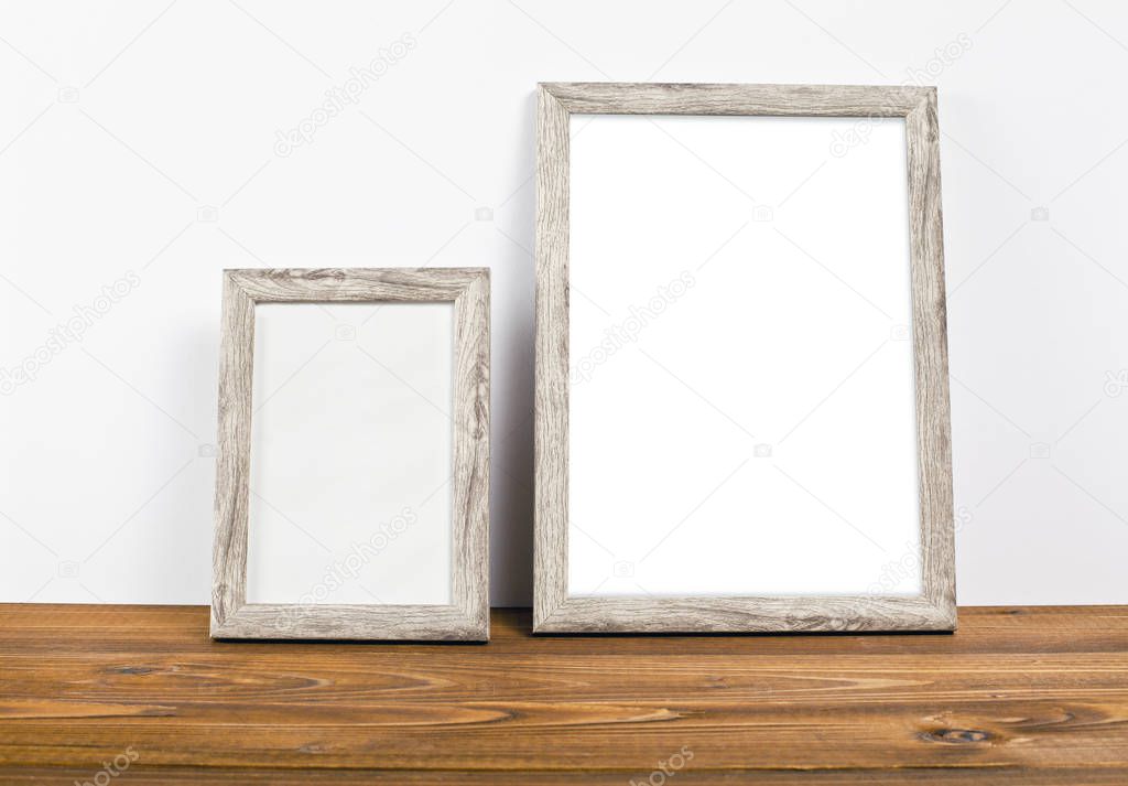 Empty frames mock up for presentation design