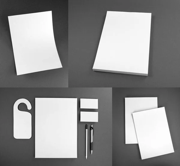 Schreibwaren-Bühnenbild. Briefpapier-Vorlage. Corporate Identity. — Stockfoto