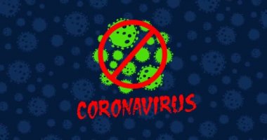 Coronavirus COVID-19 simgesi koruma veya uyarı göstermektedir