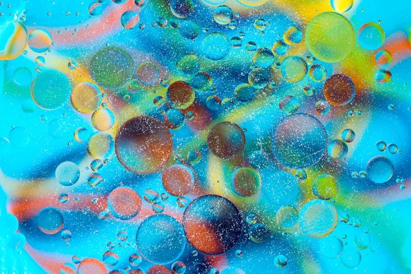Sauerstoffblasen Einer Flüssigkeit Schöne Struktur Des Wassers Makro Vor Einem — Stockfoto
