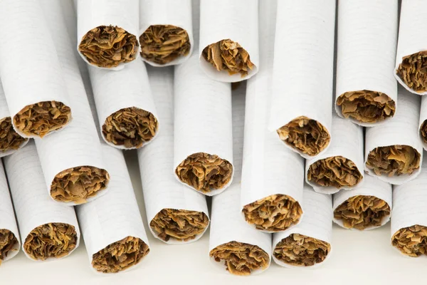 Stack Cigarettes Close Background — Stock Photo, Image