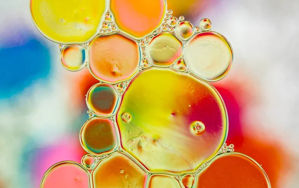 액체에 천연적 배경을 매크로 의물의 아름다운 — 스톡 사진