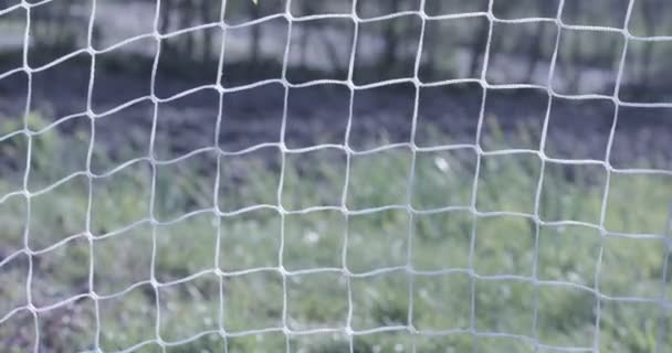 Soccer Goal Net Close — Stock video